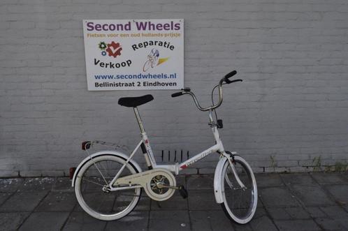 T-rack vouwfiets Wit, Fietsen en Brommers, Fietsen | Vouwfietsen, Gebruikt, Overige merken