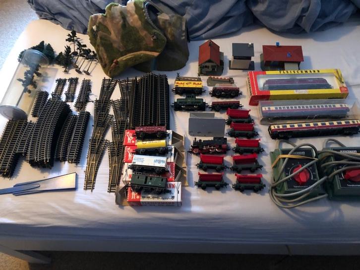 Fleischmann Ho Set, Hobby en Vrije tijd, Modeltreinen | H0, Gebruikt, Treinset, Gelijkstroom, Fleischmann, Ophalen of Verzenden