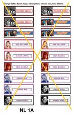 JUKEBOXEN, foto titelkaartjes Nederlands artiesten / bands, Ophalen of Verzenden, Nieuw, 1950 tot 1960, Overige merken