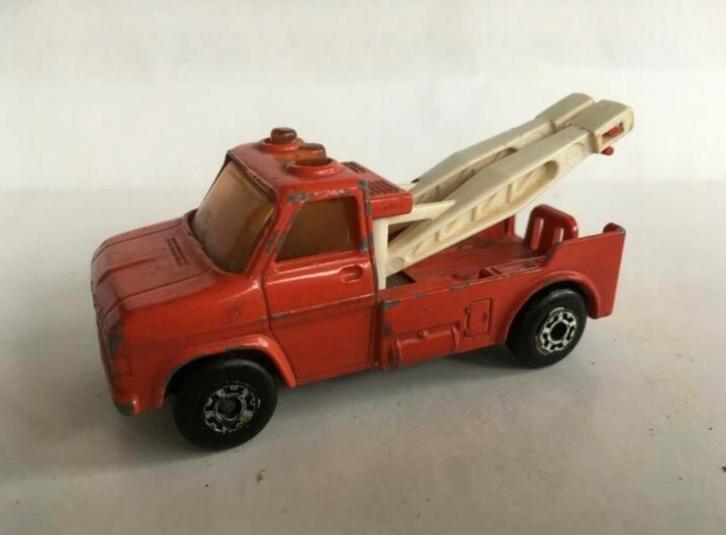 model takelwagen wrecktruck Matchbox 1/50 (Bedford ?) rood, Hobby en Vrije tijd, Modelauto's | 1:50, Gebruikt, Auto, Matchbox