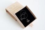 Designer necklace Karolina Bik oxidised silver & gold & ruby, Nieuw, Ophalen of Verzenden, Met edelsteen, Rood