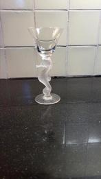 Cocktailglas met mat zeepaardje, Huis en Inrichting, Ophalen of Verzenden, Zo goed als nieuw, Overige stijlen