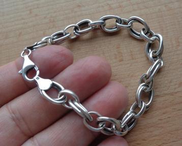 zilveren armband met dubbel schakels [176] beschikbaar voor biedingen