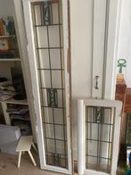 Antieke Art Deco Glas in Lood Deuren & Paneel - Restauratie, Antiek en Kunst, Ophalen