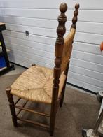 stoel met rieten zitting vintage, Antiek en Kunst, Antiek | Meubels | Stoelen en Banken, Ophalen of Verzenden