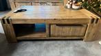 Salontafel acacia hout van de pronto, Ophalen, Gebruikt, 100 tot 150 cm, Minder dan 50 cm