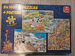 Jan van haasteren puzzel 3x 1000 stuks, Ophalen, 500 t/m 1500 stukjes, Zo goed als nieuw