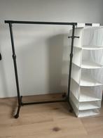 Kledingrek met opbergzakerbij, Ophalen, Met wielen, Zo goed als nieuw