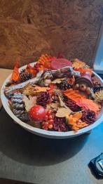 Herfstschaal winterdecoratie, Huis en Inrichting, Ophalen, Rond, Hout