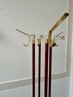 Hollywood Regency Kapstok - Messing, Lucite, Wortelnoot, Ophalen, Gebruikt, Metaal, Staande kapstok