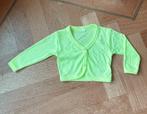 Vestje neon groen geel 68 trui truitje vest meisje fluor, Kinderen en Baby's, Babykleding | Maat 68, Nieuw, Meisje, Ophalen of Verzenden