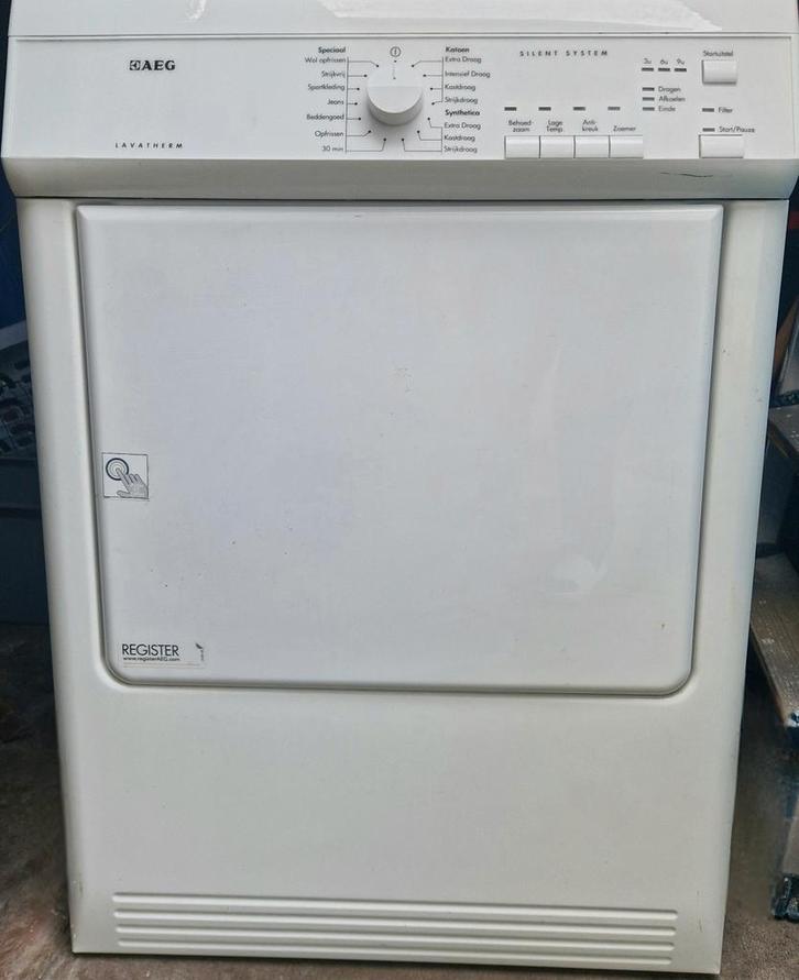 AEG Lavatherm Luchtafvoerdroger - 7 kg, Witgoed en Apparatuur, Wasdrogers, Gebruikt, Luchtafvoer, Voorlader, 6 tot 8 kg, 85 tot 90 cm