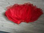 Rood Carnavalsrokje - Maat 140, Kinderen en Baby's, Kinderkleding | Maat 140, Ophalen of Verzenden, Zo goed als nieuw, Meisje