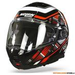 Nolan N100-5 P Starboard Systeemhelm, Zwart-Rood, Motoren, Kleding | Motorhelmen, Ophalen of Verzenden, Nieuw met kaartje