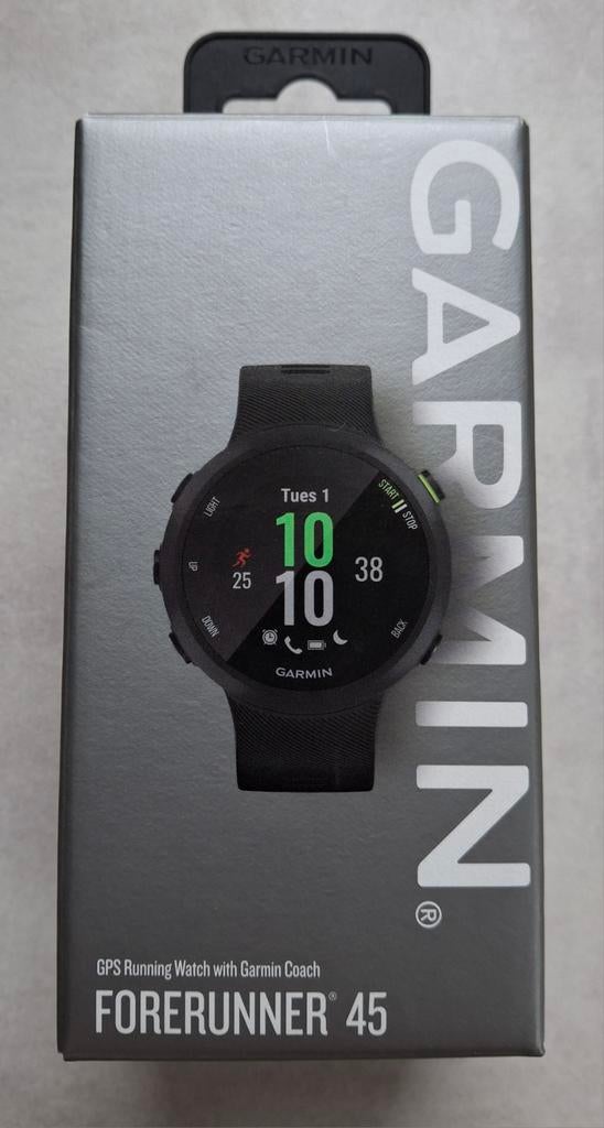 Garmin Forerunner 45 - GPS Running Watch, Zwart, Garmin, Ophalen of Verzenden, Zo goed als nieuw