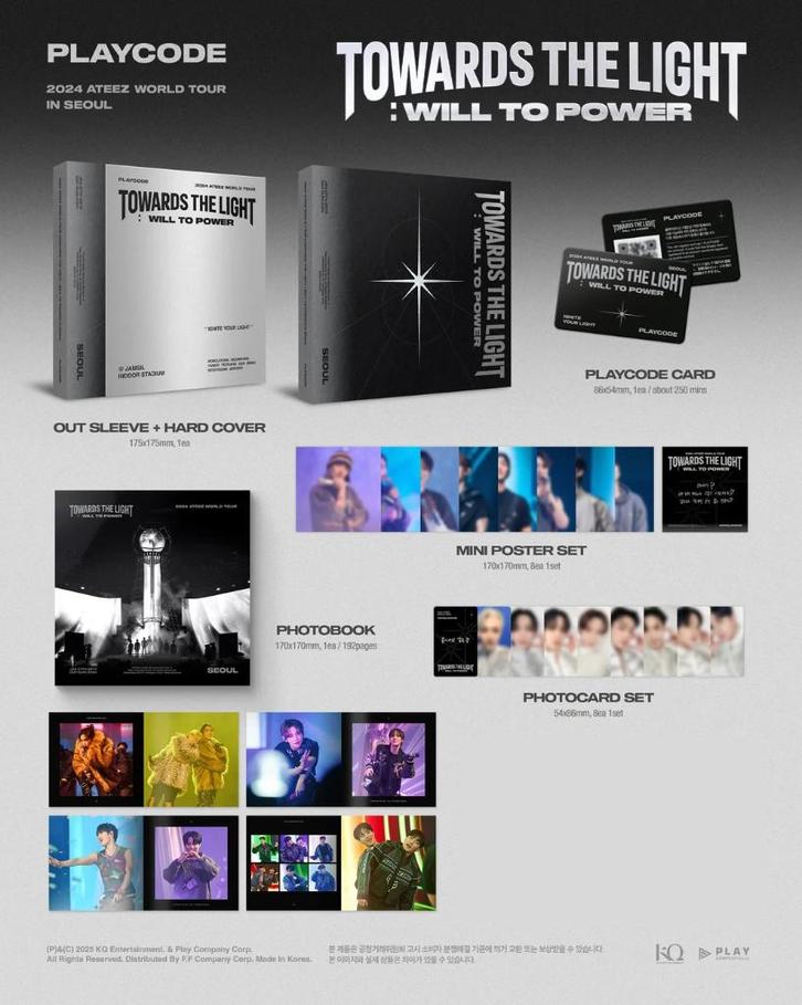 Ateez world tour Towards the light: Will to power Seoul, Verzamelen, Muziek, Artiesten en Beroemdheden, Nieuw, Cd of Plaat, Ophalen of Verzenden