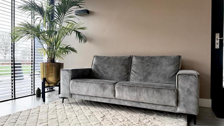 Joëlle Bank - Stoer, Tijdloos & Comfortabel - 194x100 cm, Huis en Inrichting, Banken | Bankstellen, Zo goed als nieuw, Rechte bank