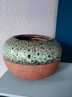 Bela Arte Samoa bloempot turquoise glazuur, terracotta, Tuin en Terras, Ophalen, Rond, Binnen, Zo goed als nieuw