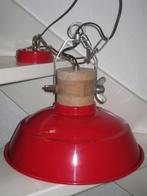Industrieel Hanglamp Loreto Mangohout Rood Metaal 34 CM, Ophalen, Zo goed als nieuw, Metaal, Minder dan 50 cm