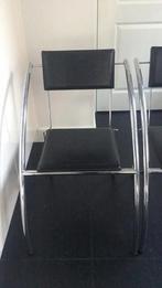 2 Design stoelen KARE, Huis en Inrichting, Stoelen, Gebruikt, Twee, Zwart, Leer
