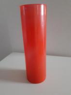 Vintage glazen oranje vaas, Ophalen of Verzenden