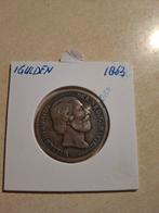 Zilveren Gulden 1863 - Fraai ++, Ophalen of Verzenden, Zilver, Losse munt, Zilver