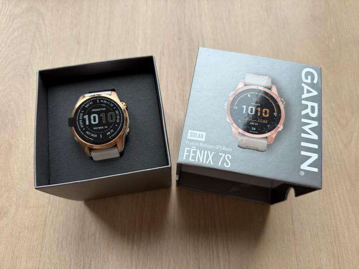 Garmin Fenix 7S Pro Sapphire Solar - Top Sporthorloge!, Sieraden, Tassen en Uiterlijk, Smartwatches, Gebruikt, Android, Zwart