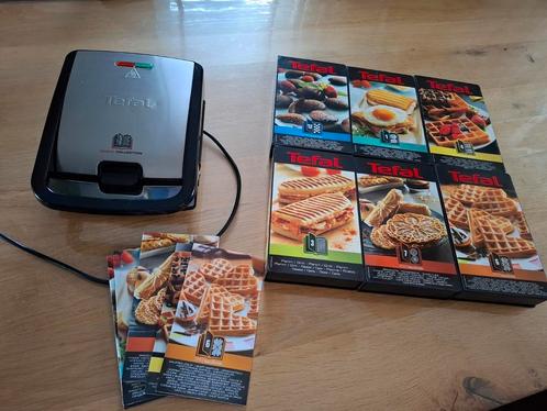 tefal snack collection, Witgoed en Apparatuur, Wafelijzers, Gebruikt, Uitneembare platen, Ophalen of Verzenden