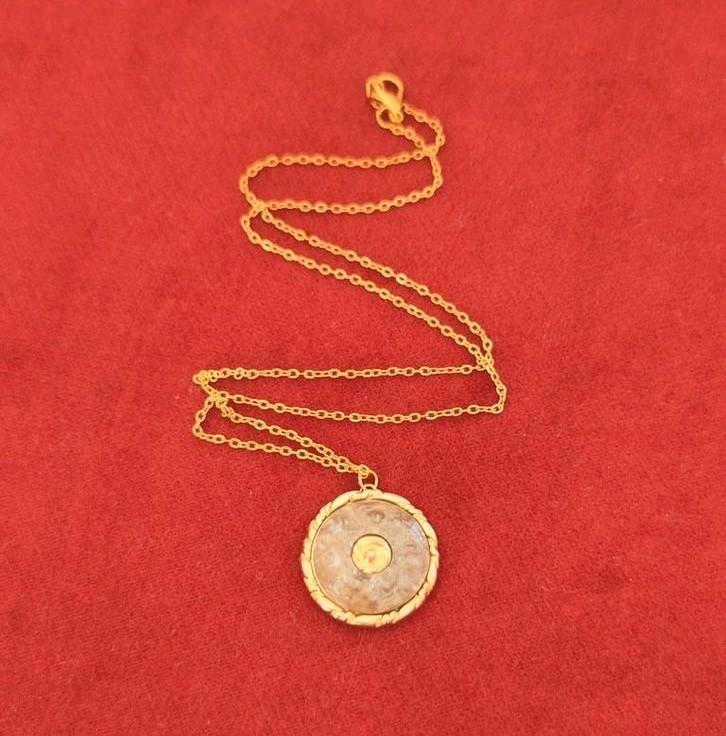 Vintage Kettinkje - 1950s, Sieraden, Tassen en Uiterlijk, Kettingen, Goud, Goud, Met hanger, Ophalen of Verzenden