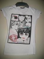 Wit shirt, XXS, Royal Chicks, Kleding | Dames, Wit, Ophalen of Verzenden, Zo goed als nieuw, Korte mouw