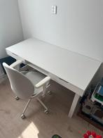 Woood Bureau en Stoel van HATTEFJÄLL, Huis en Inrichting, Bureaustoelen, Wit, Ophalen of Verzenden, Zo goed als nieuw, Bureaustoel