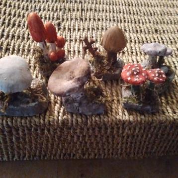 Prachtige paddenstoelen set.Handwerk!!! beschikbaar voor biedingen