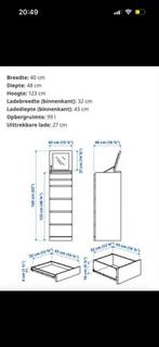 Ikea Malm kaptafel met spiegel, Huis en Inrichting, Kasten | Kledingkasten, Ophalen, 100 tot 150 cm, Zo goed als nieuw, Met lade(s)