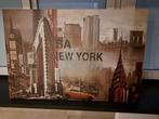 New York Canvas Schilderij, Huis en Inrichting, Woonaccessoires | Schilderijen, Tekeningen en Foto's, Ophalen of Verzenden, 100 tot 125 cm