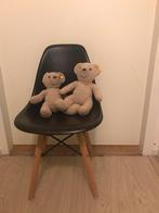 Zwart eams stoeltje met houten poten, Gebruikt, Zwart, Ophalen of Verzenden, Eén