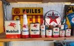 Collectie oude olie blikken Mobiloil, Verzamelen, Ophalen, Gebruikt, Overige, Overige merken