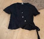 Overslag bloes maat 46 NIEUW, H&M, Zwart, Maat 46/48 (XL) of groter, Nieuw