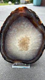 Agaatschijf 970 gram, Verzamelen, Mineralen en Fossielen, Ophalen of Verzenden, Mineraal