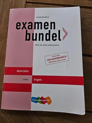 Examenbundel Engels VWO 2024 / 2025 beschikbaar voor biedingen