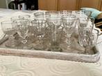 17 antieke borrelglaasjes, Ophalen of Verzenden
