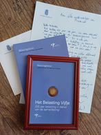 Belasting Vijfje 200 jaar + brief Minister Zalm, Ophalen of Verzenden, Overige materialen, Nederland
