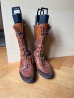 Floris van Bommel hoge schoenen met rits, maat 40, leer., Hoge laarzen, Bruin, Floris van Bommel, Ophalen of Verzenden