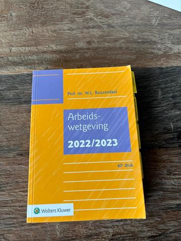 Arbeidswetgeving 2022/2023 - 40e druk beschikbaar voor biedingen