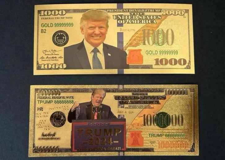 Donald Trump Verkiezings Dollar, Postzegels en Munten, Bankbiljetten | Amerika, Noord-Amerika, Ophalen of Verzenden