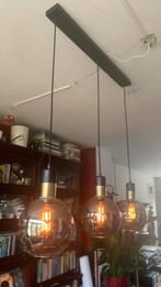 Plafond hang lamp gebrand glas, Ophalen of Verzenden, Glas, Minder dan 50 cm