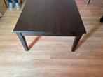 Mooie salontafel met twee lades i. Super donkere warme kleur, Ophalen, Strak, 50 tot 100 cm, 50 tot 100 cm
