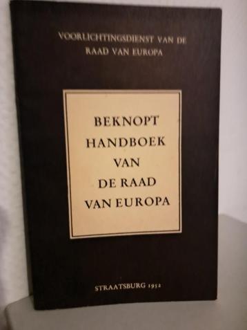 BEKNOPT HANDBOEK VOOR DE RAAD VAN EUROPA (1952) beschikbaar voor biedingen