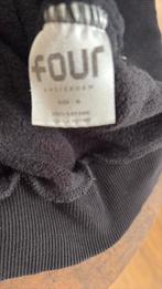 Four amsterdam hoodie volledig zwart, Four Amsterdam, Maat 48/50 (M), Zwart, Ophalen of Verzenden