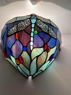 Glas en lood lampje., Huis en Inrichting, Ophalen, Gebruikt, Glas