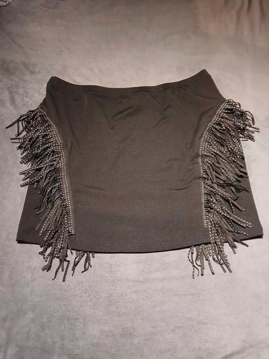 Rok met franjes VEEL REK grote maat, Kleding | Dames, Grote Maten, Nieuw, Rok, Zwart, Ophalen of Verzenden